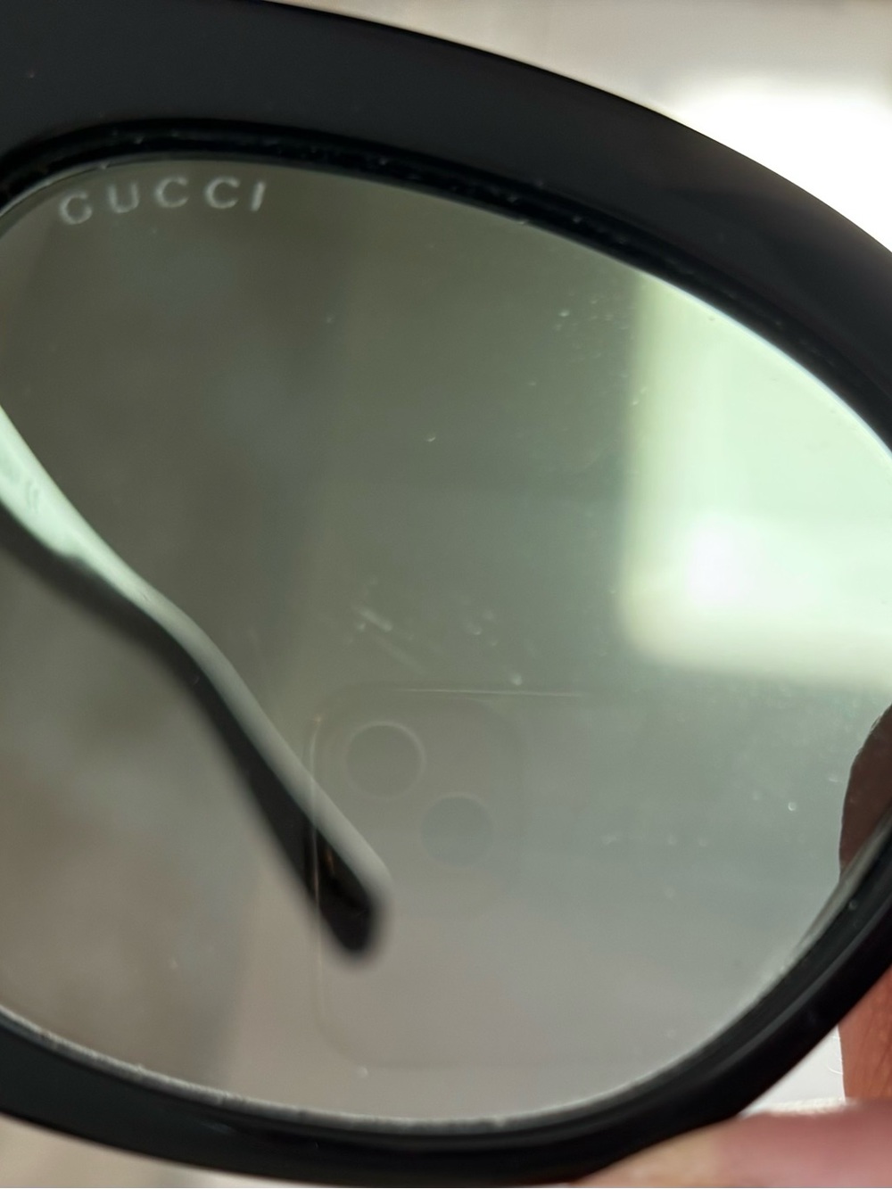 Gucci Black Oversized Women's Sunglasses - Picture 10 of 11